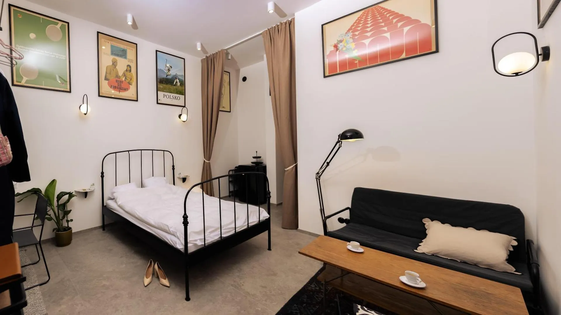 Central Poster Studio Apartment Warsaw